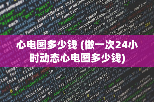 心电图多少钱 (做一次24小时动态心电图多少钱)