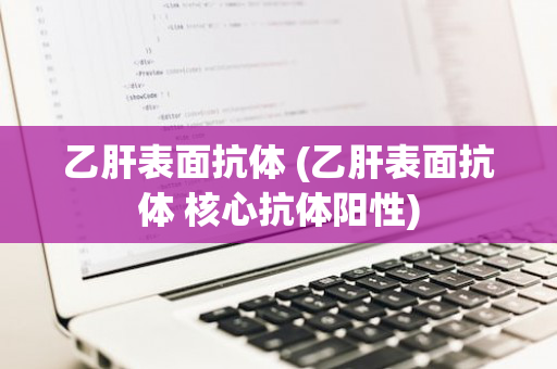 乙肝表面抗体 (乙肝表面抗体 核心抗体阳性)